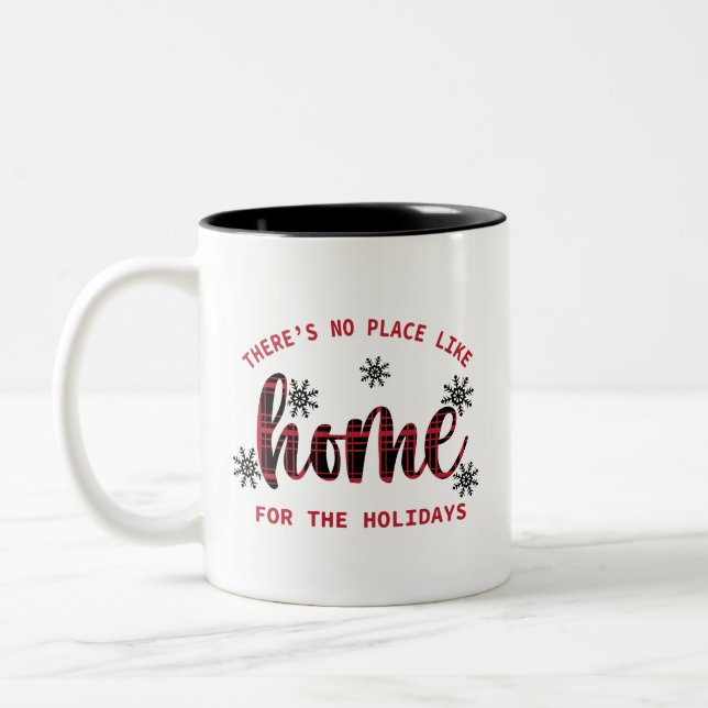 There's No Place Like Home For The Holidays  Two-Tone Coffee Mug (Left)