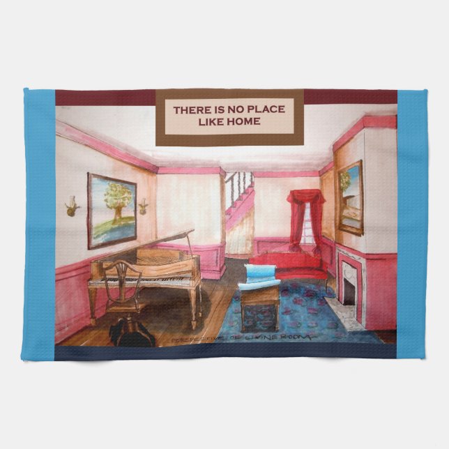 There's No Place Like Home Kitchen Towel (Horizontal)