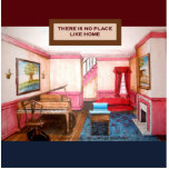 There's No Place Like Home Ornament Sculpture<br><div class="desc">There's No Place Like Home Ornament Photo Sculpture by Kristie Hubler with Federal period room for a project in Philadelphia,  PA,  with period piano,  fireplace and settee.  Home sweet home.</div>