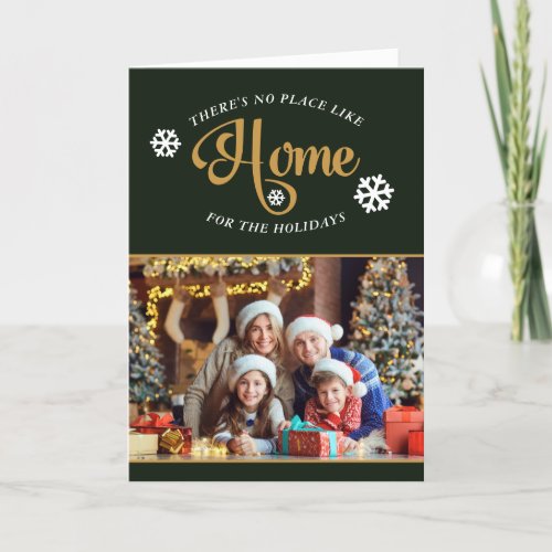 Theres No Place Like Home Photo Christmas Holiday Card