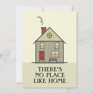 There's No Place Like Home Quote House Thank You Card