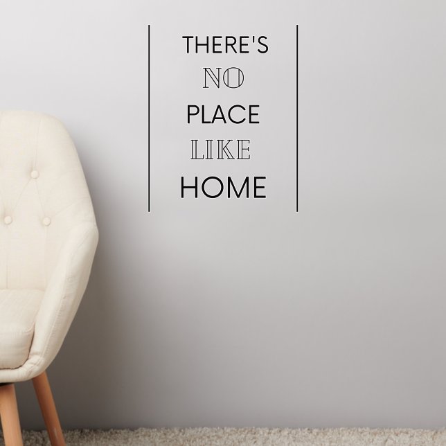 There's No Place Like Home Wall Decal (Living Room 2)