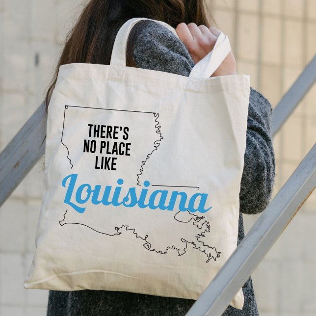 There's No Place Like Louisiana Tote Bag, Mom Gift (Creator Uploaded)