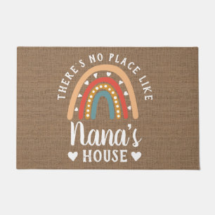 There's No Place Like Nana's House Rainbow Doormat