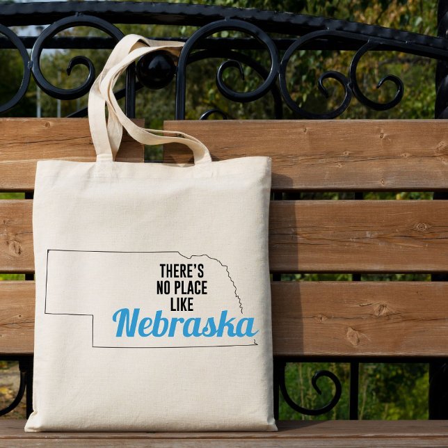 There's No Place Like Nebraska, Tote Bag, Mom Gift (Creator Uploaded)