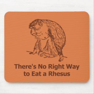 There's No Right Way to Eat a Rhesus Mouse Pad