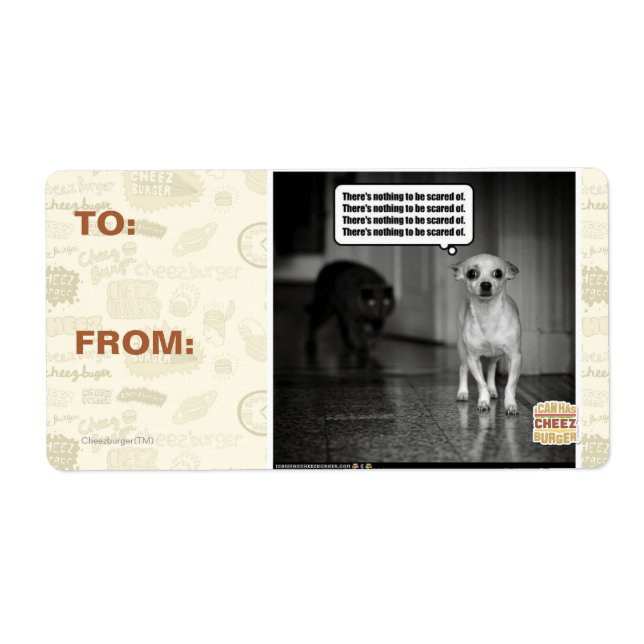 There's nothing to be scared of label (Front)