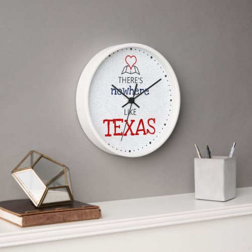 Theres Nowhere Like Texas Clock