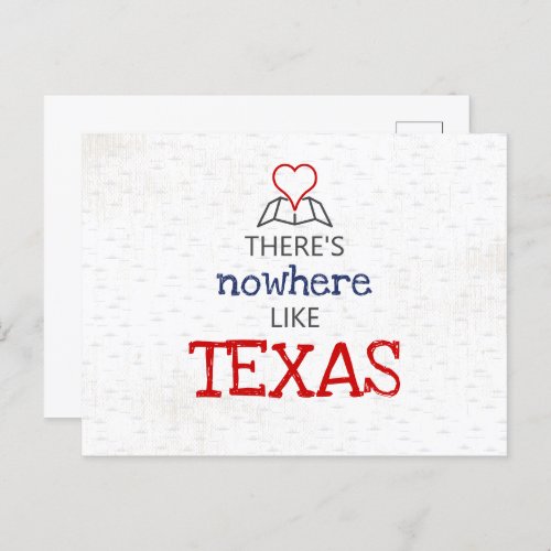 Theres Nowhere Like Texas Postcard