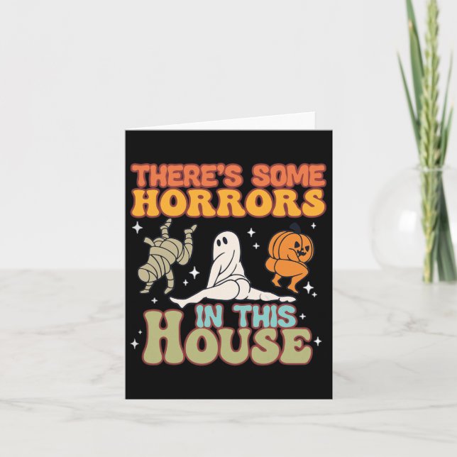 There's Some Horrors In This House Ghost Pumpkin H Card (Front)