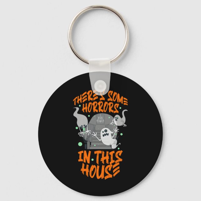 There's Some Horrors In This House Halloween - Dan Keychain (Front)