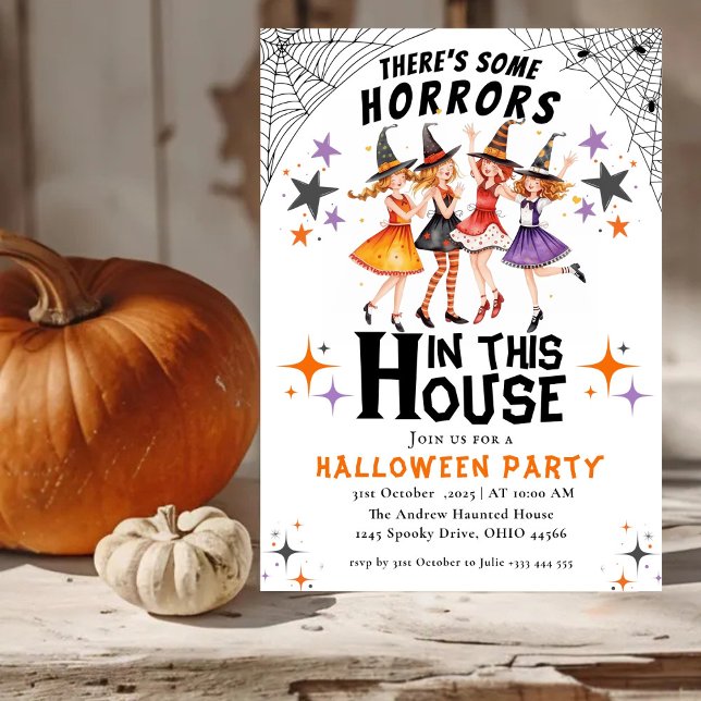 there's some horrors in this house Halloween Invitation (Creator Uploaded)