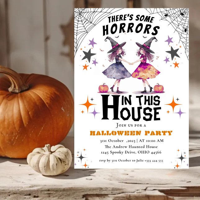 there's some horrors in this house Halloween Invitation (Creator Uploaded)