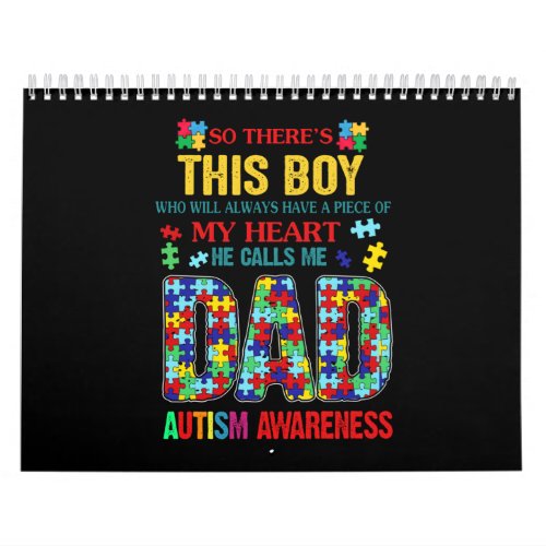 Theres This Boy _He Call Me Dad _Autism Awareness Calendar