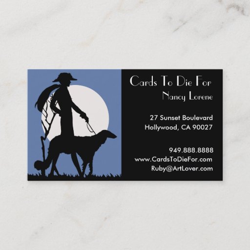 Customizable Theresa in Blue - Business Cards