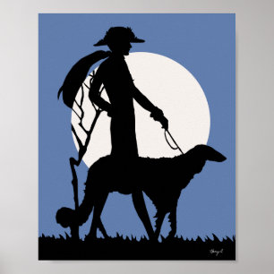 Theresa in Blue Poster