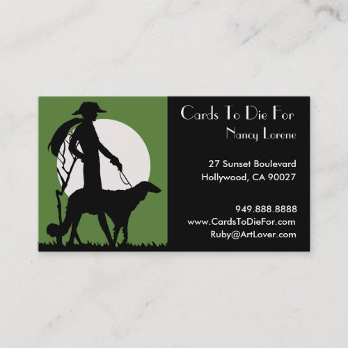Theresa in Green - Business Cards