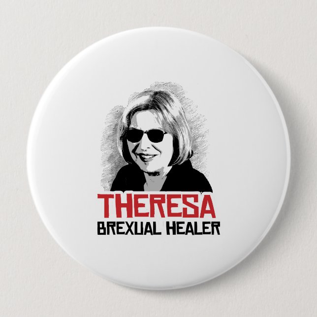 Theresa May - Brexual Healer - -  Button (Front)