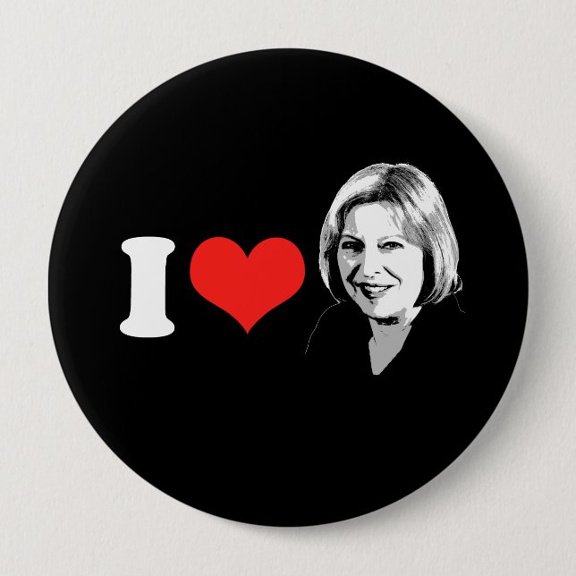 Theresa May Pinback Button (Front)
