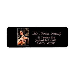 Therese de Lisieux Holiday Address Label