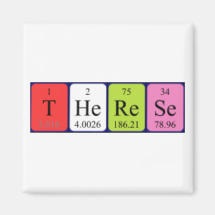 Therese periodic table name magnet