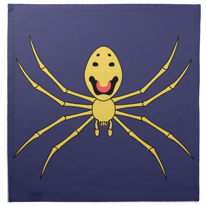 Theridion grallator AKA Happy Face Spider Cloth Napkin