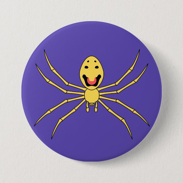Theridion grallator AKA Happy Face Spider Pinback Button (Front)