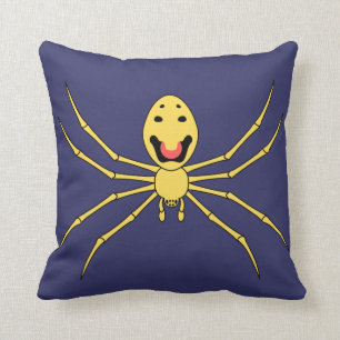 Theridion grallator AKA Happy Face Spider Throw Pillow