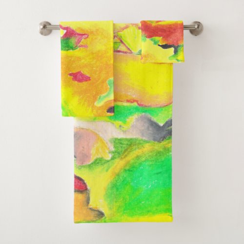 Thermal Abstract by AnyaC Bath Towel Set