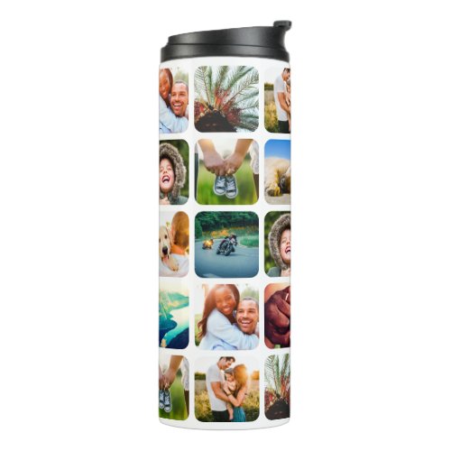 Thermal Bottle 10 Photo Rounded Template