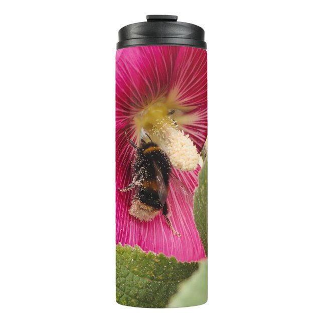 Thermal bottle Hollyhock bumble bee  (Front)