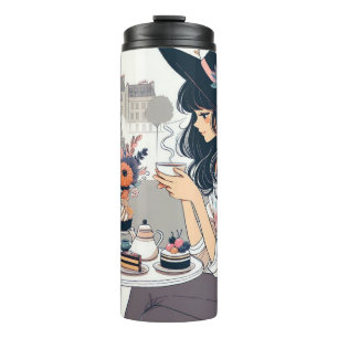 Thermal coffee mug Paris coffee break