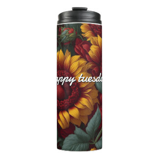 thermal glass tumbler