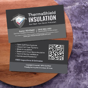 Thermal Insulation Contractor Professional Business Card
