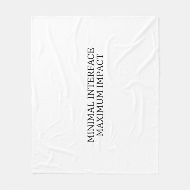 Thermal Recovery | Minimal Interface Technical  Fleece Blanket (Front)