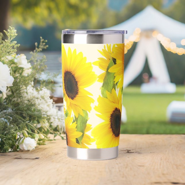 Thermal Sunflower Bloom  Insulated Tumbler (Wedding)