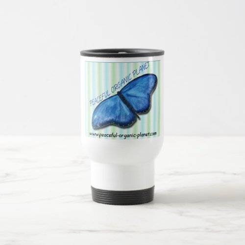 Thermal Travel Mug _ peaceful organic planet