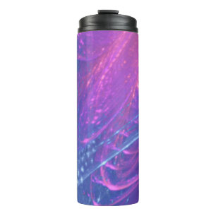 Thermal Tumbler Blue Magenta Asymmetric Fractal