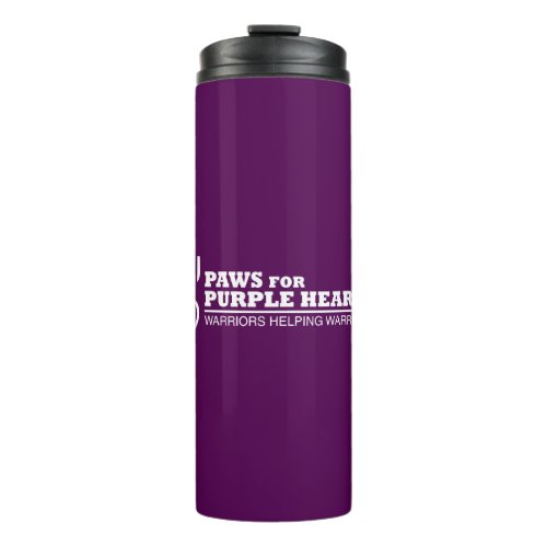 Thermal Tumbler Bottle _ Purple w White Logo