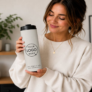 Thermal Tumbler Business Logo 16oz Drinks Cup