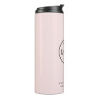Thermal Tumbler | Business Logo Blush Pink Cup