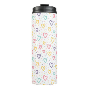 Thermal Tumbler Colorful Hearts