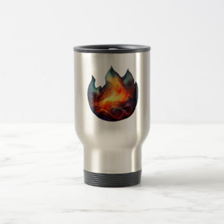 Thermal Tumbler - Flames Artwork Travel Mug