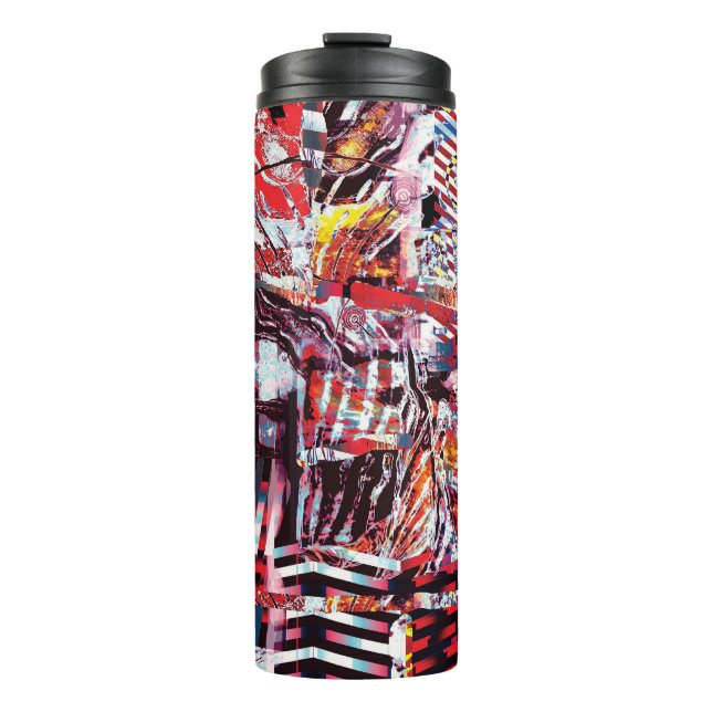 Thermal Tumbler – Fragmented Pulse (Front)