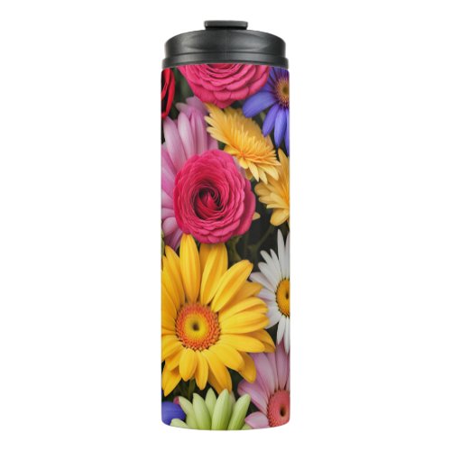 Thermal Tumbler _ Roses  Daisies 80