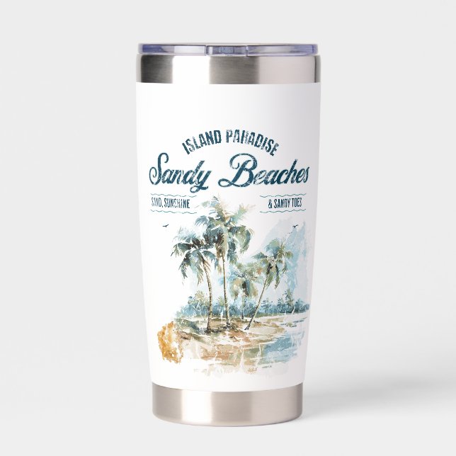 Thermal Tumbler - Sandy Beaches  (Back)