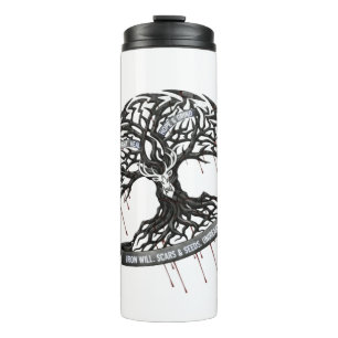 Thermal Tumbler Strength Through Pain motivation 