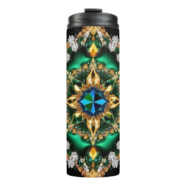 Thermal Tumbler with Brazilian Colors (Front)
