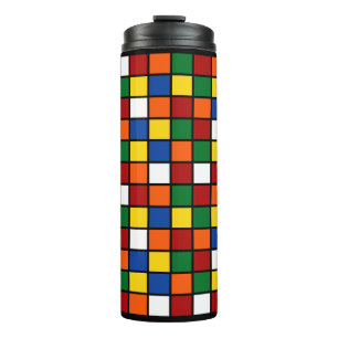 Thermal Tumbler with colorful squares Var01