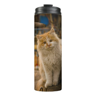 Thermal Tumbler With Cute Cat Design